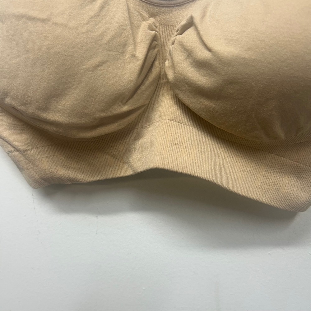 KB Nursing Maternity Bra Seamless Comfort Support Lightly Padded Beige Medium - Picture 4 of 8